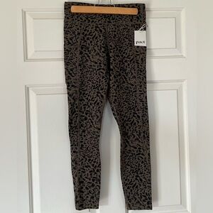 Pact Black and Brown Patterned Leggings
